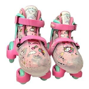Roller Derby Hello Kitty EZ Roll Adjustable Skates, size‎ Youth 11-2 EUC